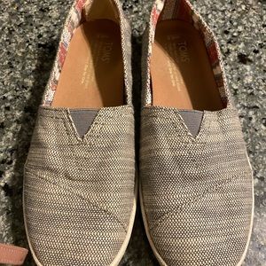 TOM’S 6-1/2 Shoes, grey-blue fabric